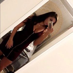 Maroon Body-con Dress